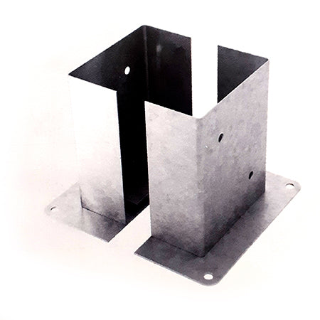 Suport stâlp dublu 2/141×70×150 mm pentru fixare stâlpi ROMSURUB RCL-00019
