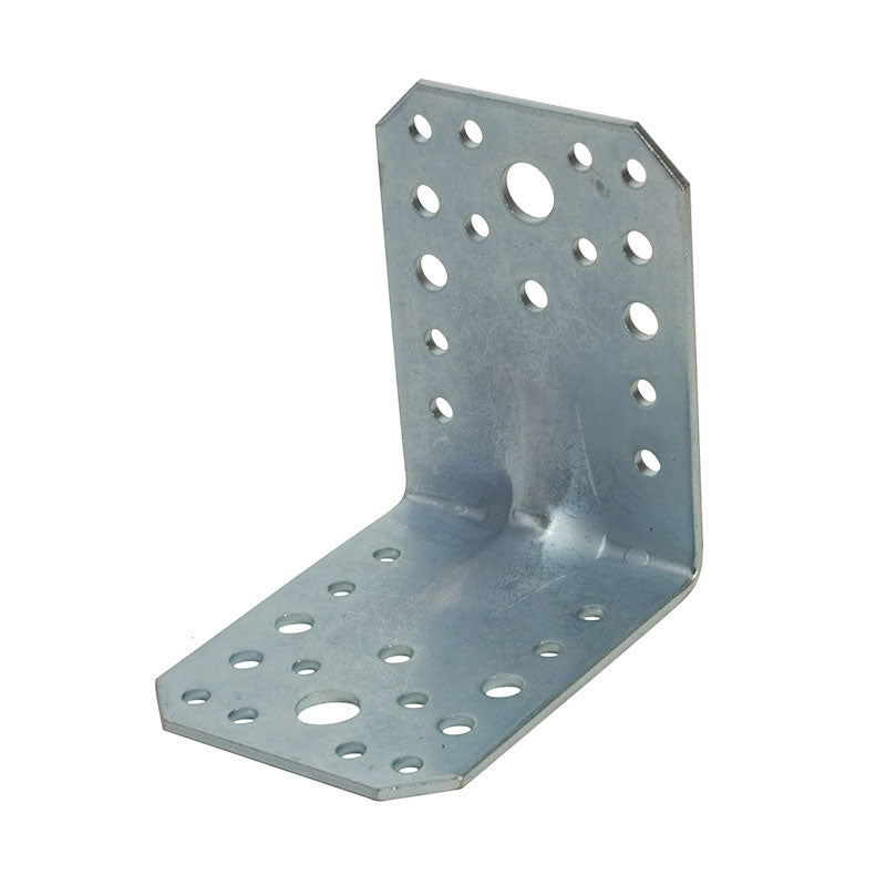 Colțar perforat pentru lemn ranforsat sau simplu, grosime 2.5 mm