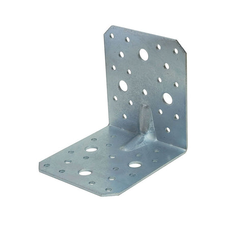 Colțar perforat pentru lemn ranforsat sau simplu, grosime 2.5 mm