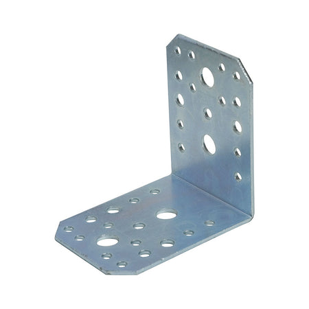 Colțar perforat pentru lemn ranforsat sau simplu, grosime 2.5 mm