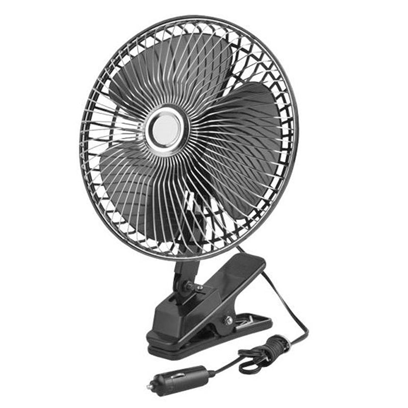 Mini ventilator auto cu clemă 12 V cu diametru de 15 cm și oscilație LTC RTV003335