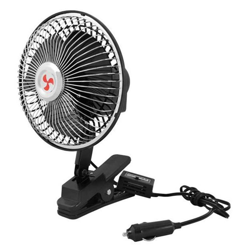 Mini ventilator auto cu clemă 12 V cu diametru de 15 cm și oscilație LTC RTV003335