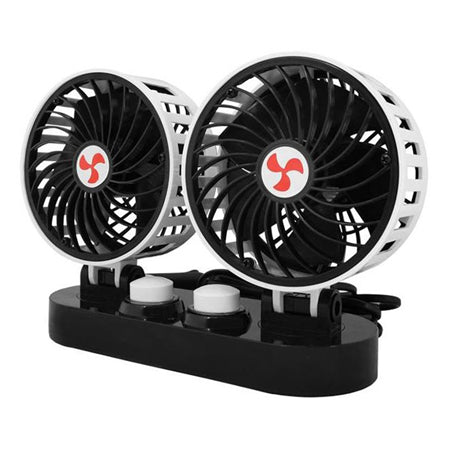 Ventilator auto dublu cu 2 ventilatoare de 5 inch la 24 V LTC RTV003339