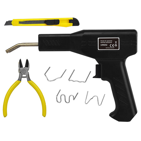 Pistol pentru sudură plastic cu accesorii, încălzire rapidă, 800 capse LTC RTV0400137