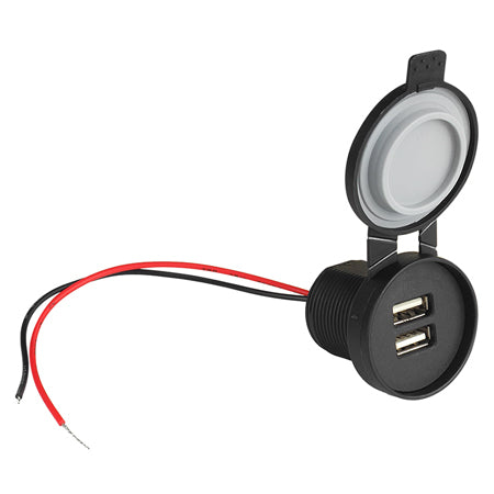 Priză auto moto barcă IP67 cu 2 × USB 5 V 2.4 A RTV0400144