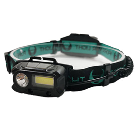Lanternă frontală LED 3W + 3W COB, senzor, 1200mAh, IP64 RTV0800002