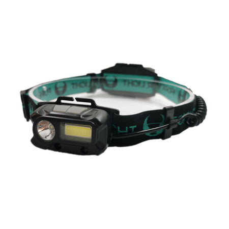 Lanternă frontală LED 3W + 3W COB, senzor, 1200mAh, IP64 RTV0800002