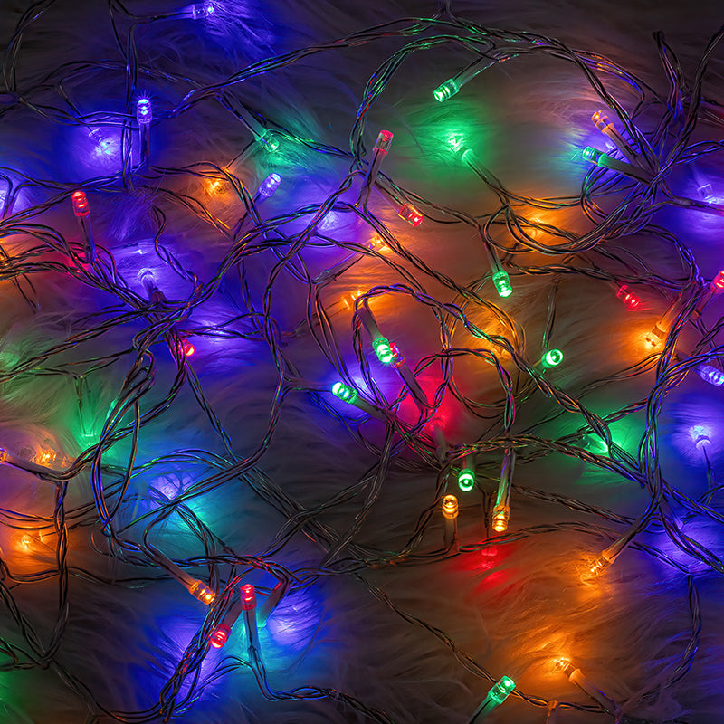Instalație Crăciun 100 LED RGB, 8 m, 100 LED-uri - Forever light RTV100192