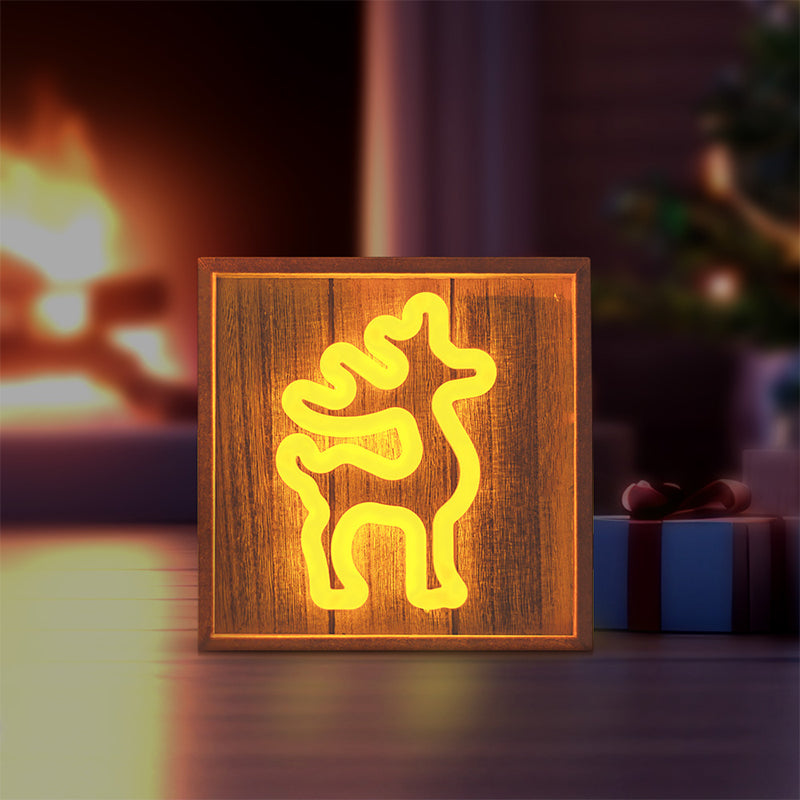 Decorațiune Crăciun model ren, iluminat LED 3000K, alimentare USB Forever light RTV100425