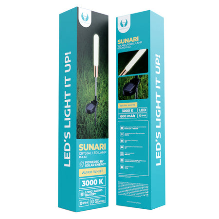 Lampă LED încărcare solară 0.72 W 3000K exterior decorativă Forever light RTV100530