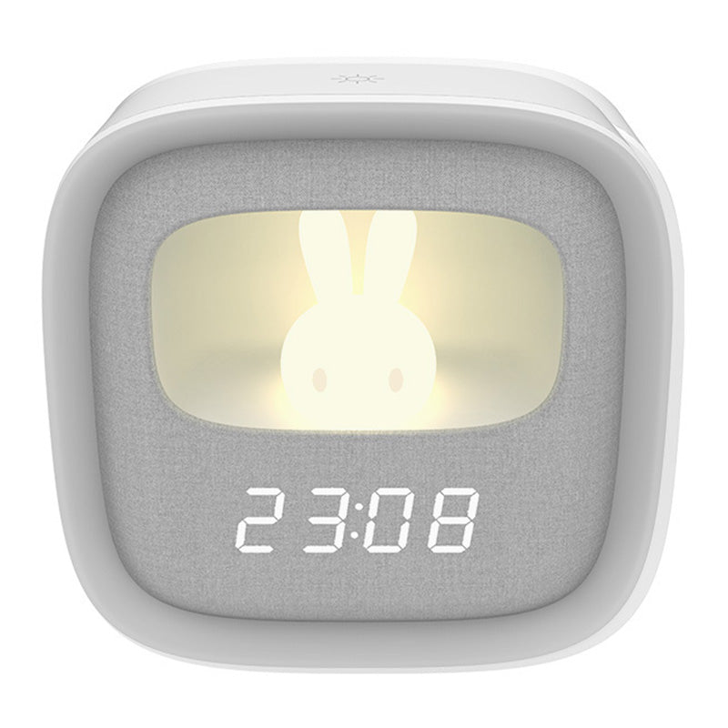 Ceas deșteptător cu lumină veghe, alarmă touch, figurina iepure, Forever light RTV100554