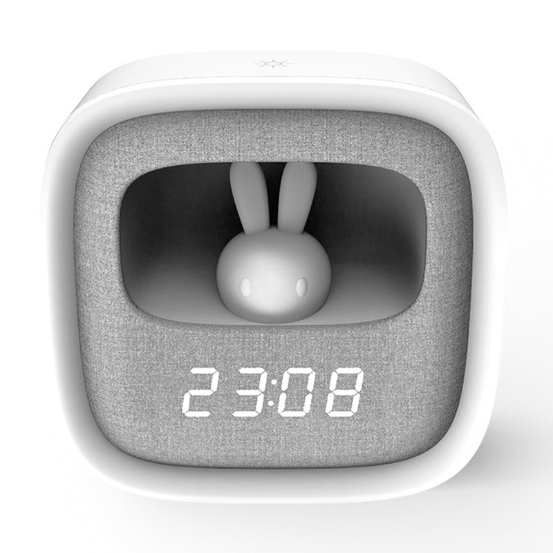 Ceas deșteptător cu lumină veghe, alarmă touch, figurina iepure, Forever light RTV100554