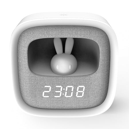 Ceas deșteptător cu lumină veghe, alarmă touch, figurina iepure, Forever light RTV100554