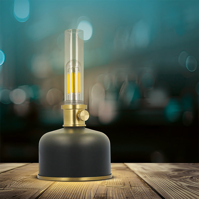 Lampa LED retro 2 W, 3000 K, design petrol, USB-C, dimmer - Forever light RTV200022