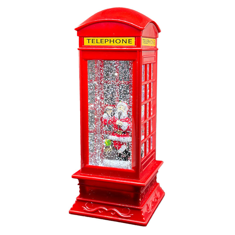 Decorațiune Crăciun iluminată cabina telefonică 105 × 105 × 260 mm Forever light RTV200047