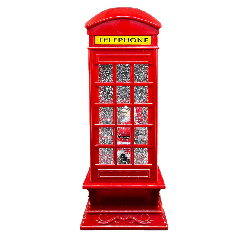 Decorațiune Crăciun iluminată cabina telefonică 105 × 105 × 260 mm Forever light RTV200047