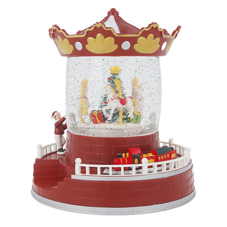 Decorațiune iluminată de Crăciun carusel 190 × 190 × 220 mm Forever light RTV200048