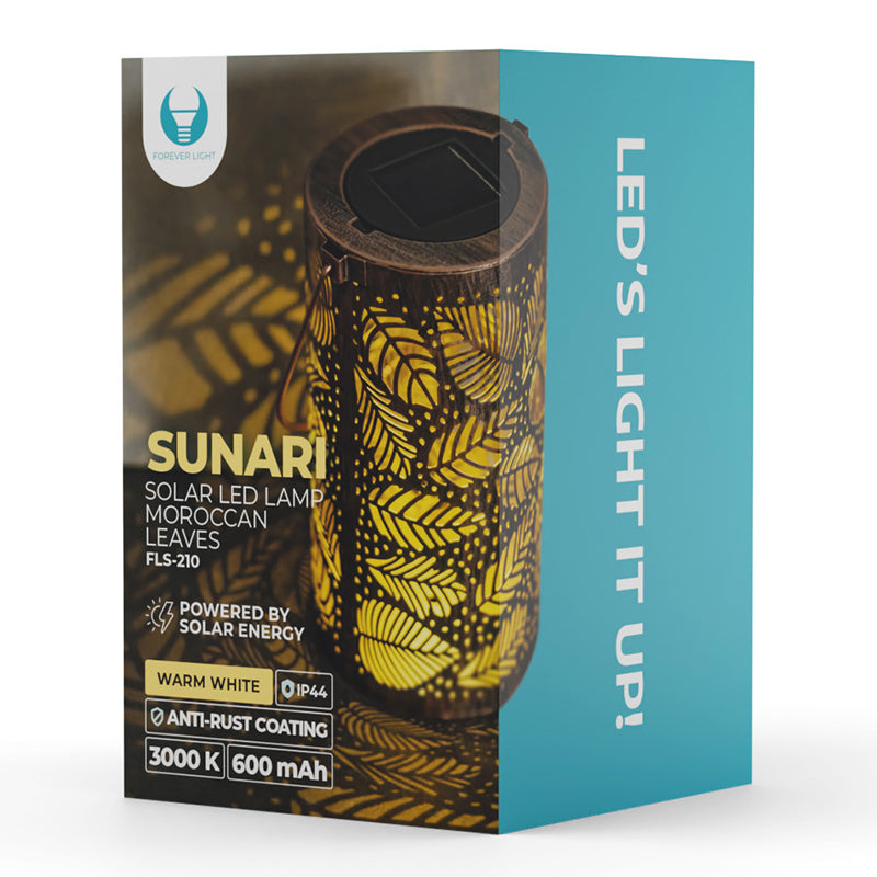 Lampă solară LED 12 lm, design marocan, 3000K, Forever light RTV200121