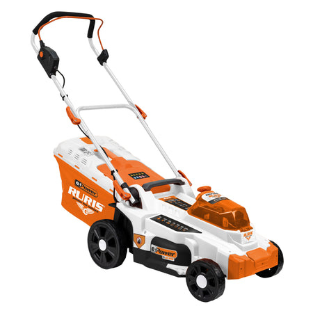 Masina de tuns gazon pe acumulator RURIS RXI3744E Power Alfa Up {contine 2 acumulatori+incarcator dublu}