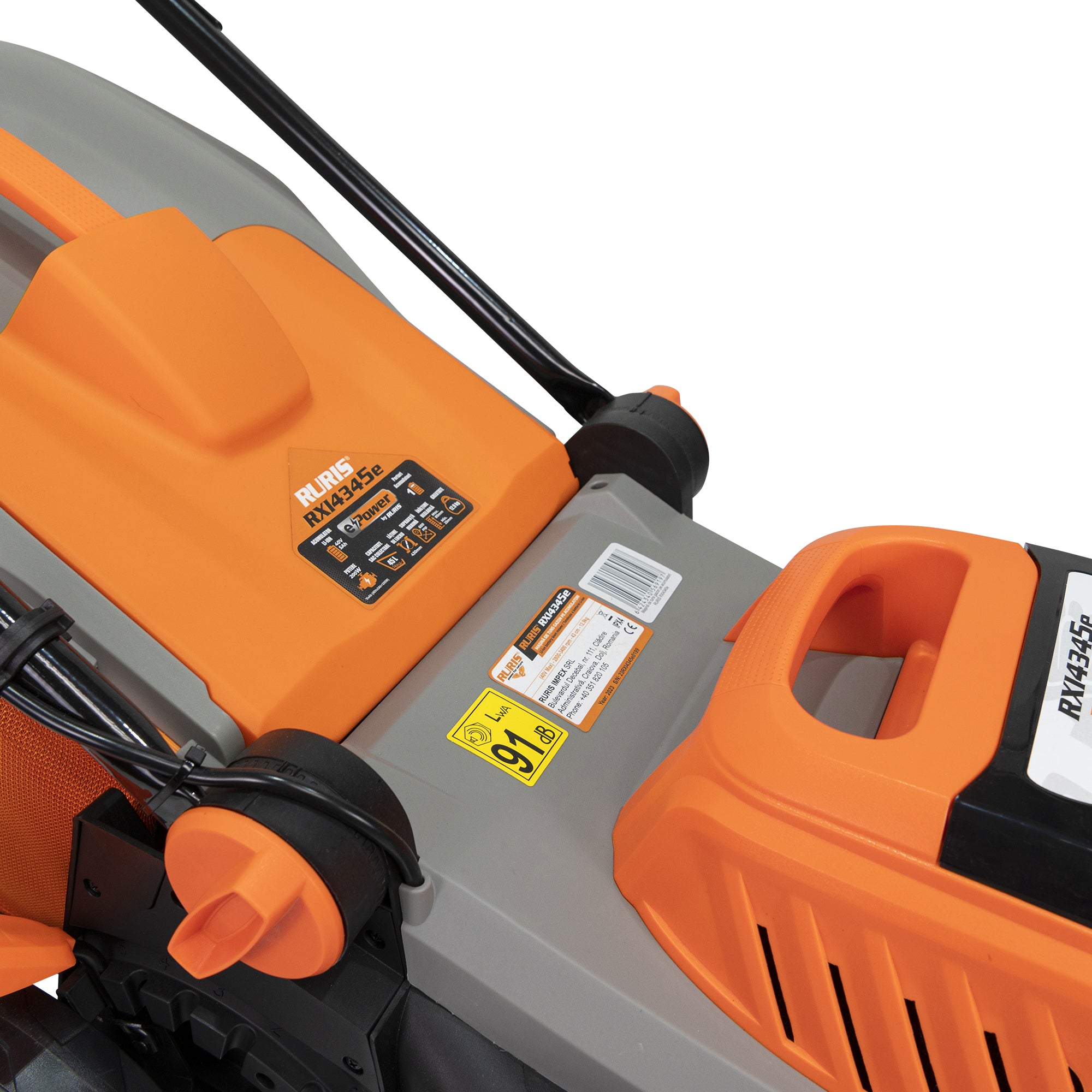 Masina De Tuns Gazon Pe Acumulator Ruris Rxi4345e Acumulator+incarcato