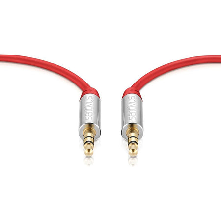 Cablu audio 3,5 mm tată-tată la 90°, pentru audio stereo, Sentivus