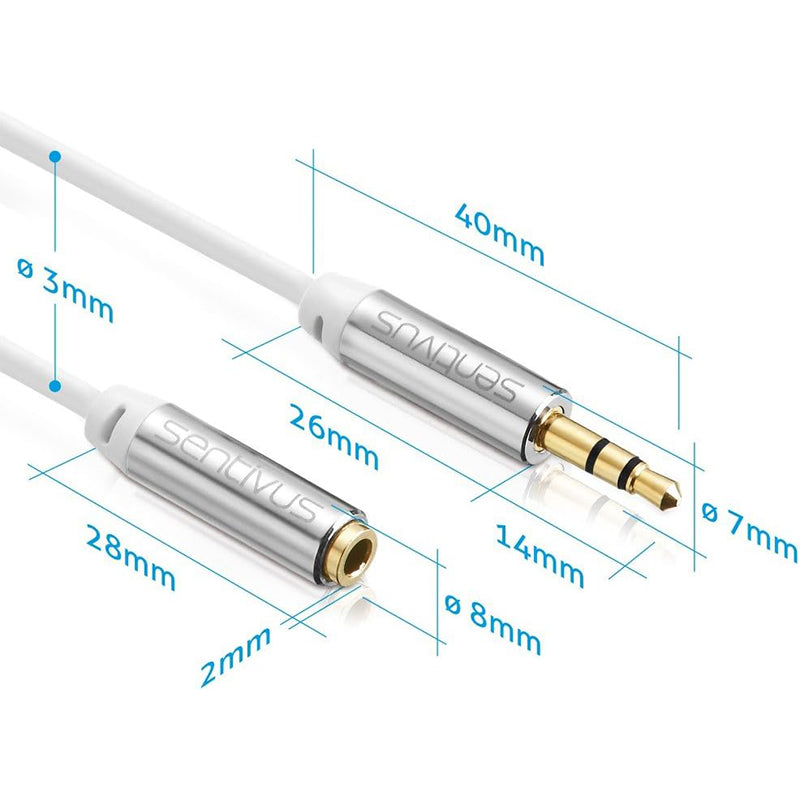 Cablu splitter jack audio 3,5 mm tată la 2 x 3,5 mm mamă Sentivus