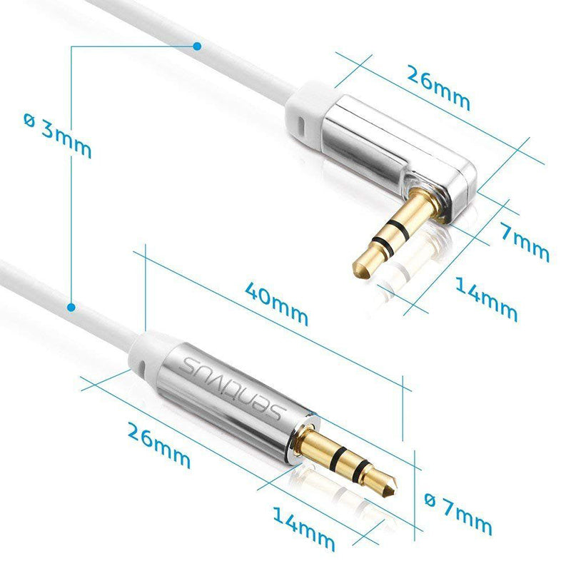 Set 2 cabluri audio jack 3,5 mm tata la tata Sentivus