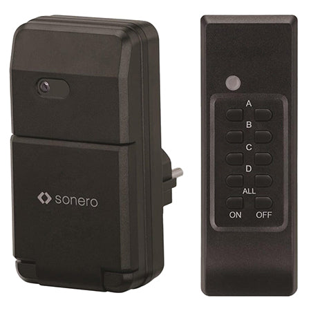 Priză pentru exterior cu telecomandă wireless, 1100 W, IP44 S-RCS301
