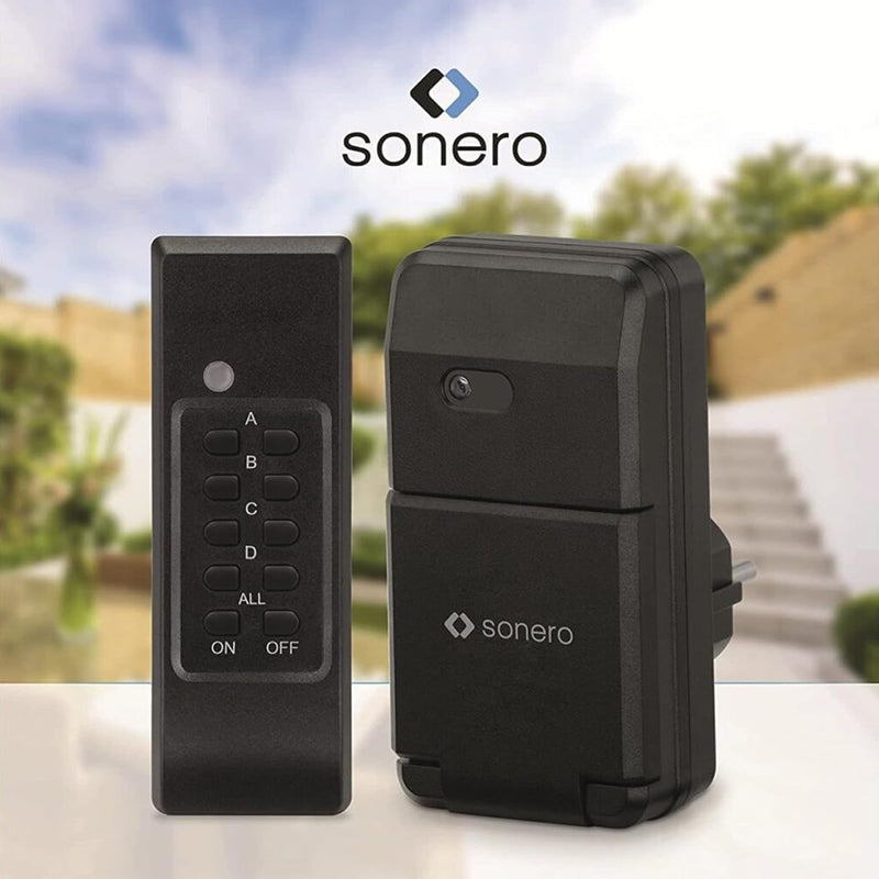 Priză pentru exterior cu telecomandă wireless, 1100 W, IP44 S-RCS301