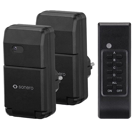 Set 2 prize exterior cu telecomandă 1100 W, IP44 S-RCS302