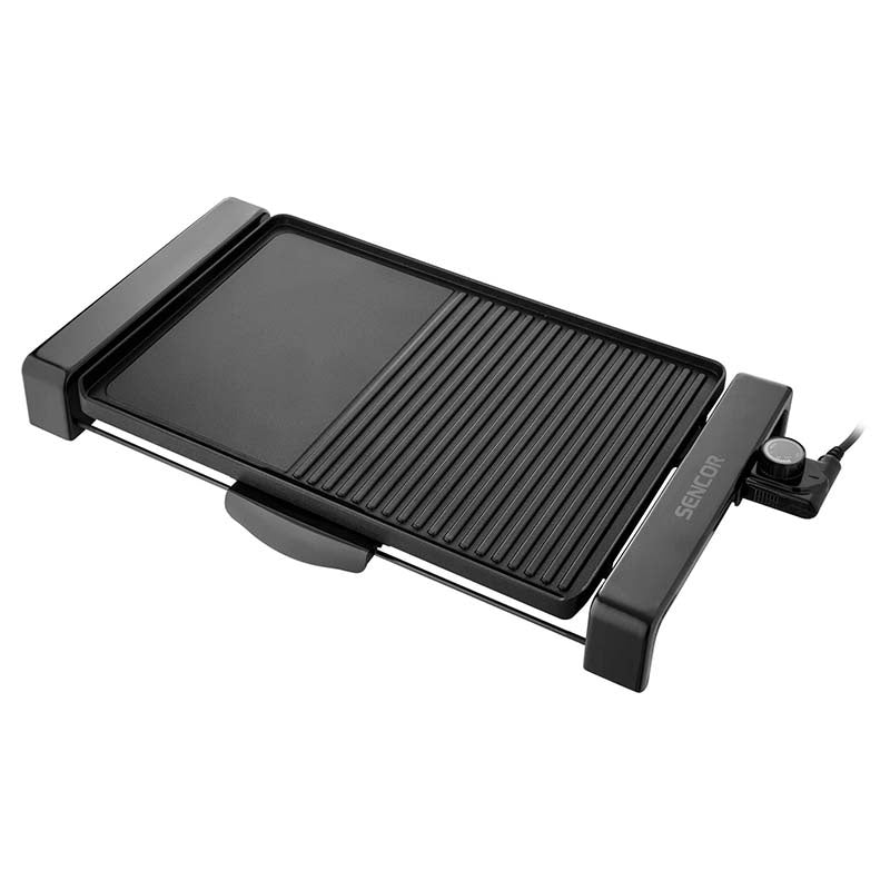 Grătar electric cu suprafață antiaderentă de 47 × 31 cm și putere de 2300 W Sencor S-SBG106BK