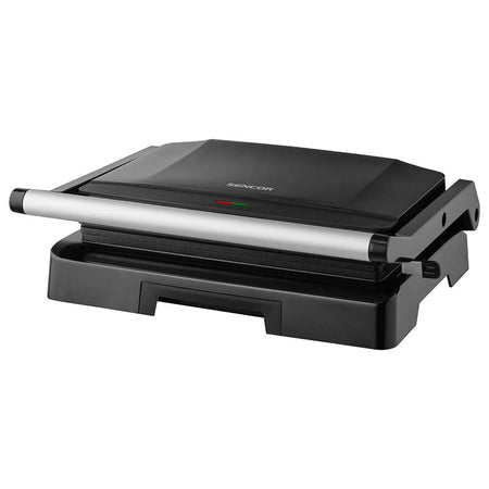 Grătar electric 1000 W cu plăci non-stick, tavă detașabilă Sencor S-SBG2070SS