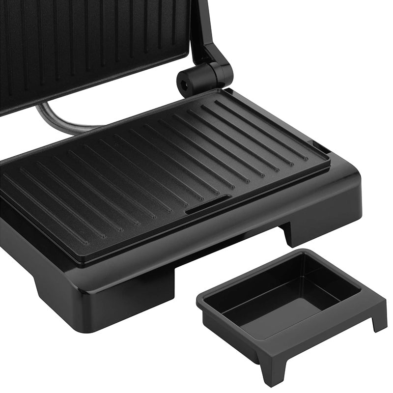 Grătar electric 1000 W cu plăci non-stick, tavă detașabilă Sencor S-SBG2070SS