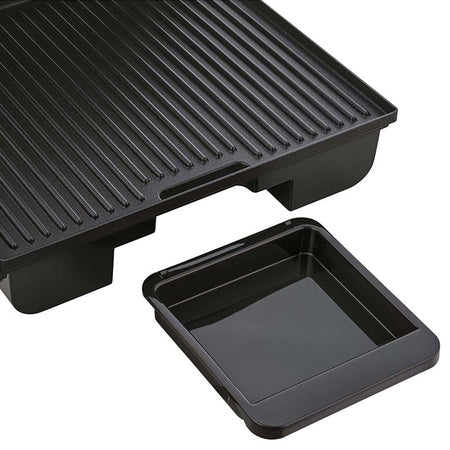 Grill electric 2000 W cu termostat plăci antiaderente Sencor S-SBG3710SS