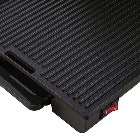 Grill electric 2000 W cu termostat plăci antiaderente Sencor S-SBG3710SS