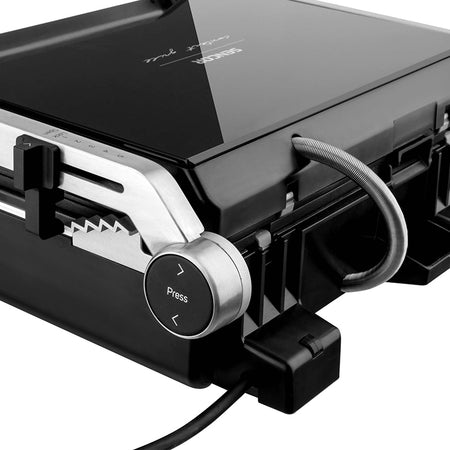 Grătar electric 2000 W, suprafață 300×250 mm, timer, Sencor S-SBG6650BK