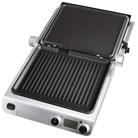 Grătar electric 2000 W, suprafață 300×250 mm, timer, Sencor S-SBG6650BK
