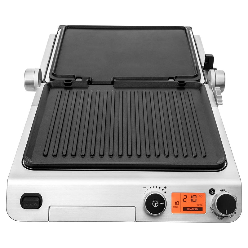 Grătar electric 2000 W, suprafață 300×250 mm, timer, Sencor S-SBG6650BK