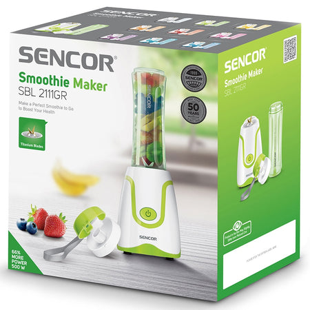 Blender smoothie cu putere 500 W și vas 0,6 l Sencor
