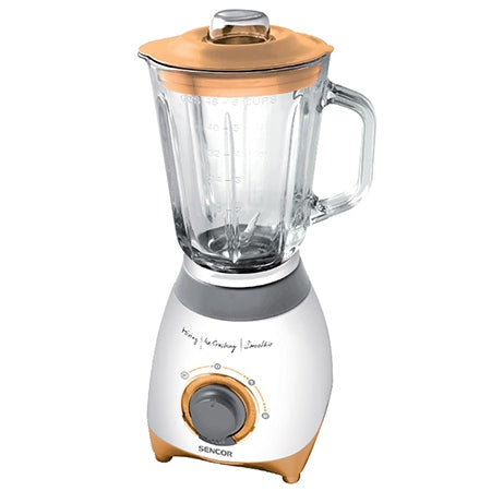 Blender de masă 1,5 l, 500 W, 2 viteze, alb-portocaliu Sencor S-SBL4370