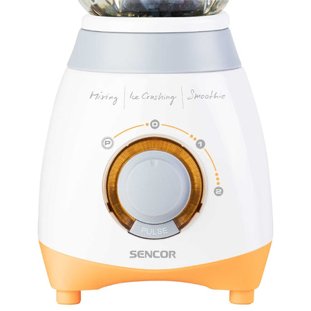 Blender de masă 1,5 l, 500 W, 2 viteze, alb-portocaliu Sencor S-SBL4370