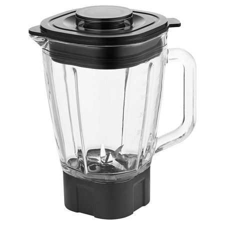 Blender 1250 W cu 6 lame inoxidabil, recipient sticlă, Sencor S-SBL4872BK