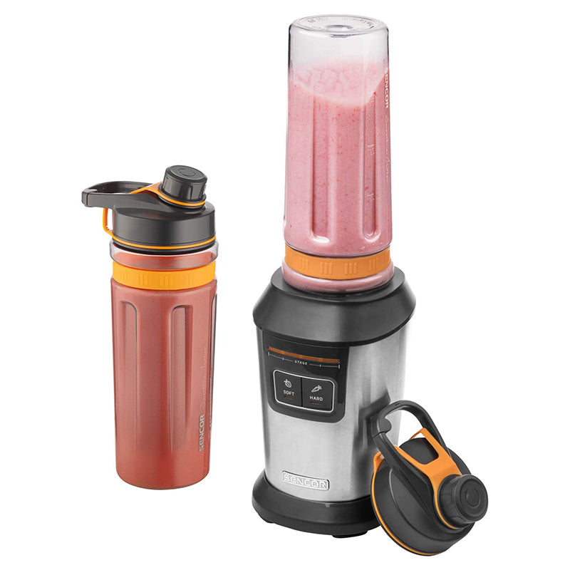 Blender smoothie automat 800 W cu două sticle Tritan, Sencor S-SBL7550SS