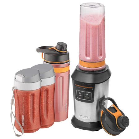 Blender automat smoothie 800 W, cu 2 sticle sport, Sencor S-SBL7570SS