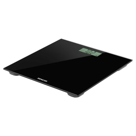 Cântar de persoane cu sticlă securizată, ecran LCD, negru Sencor S-SBS2300BK