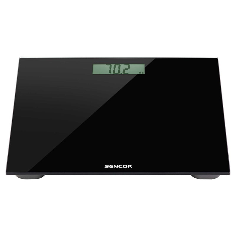 Cântar de persoane cu sticlă securizată, ecran LCD, negru Sencor S-SBS2300BK