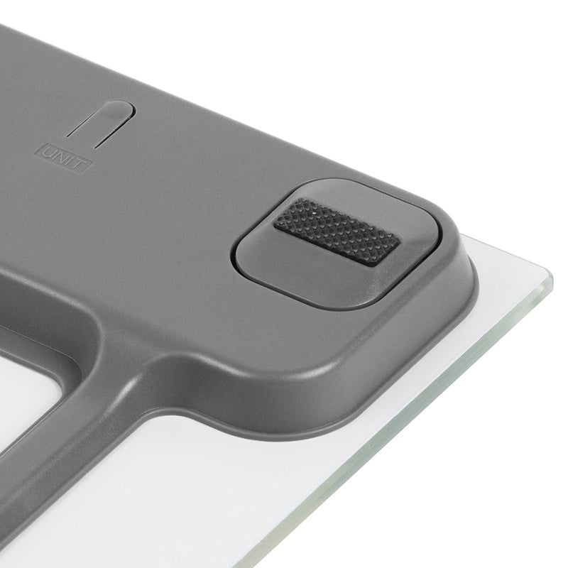 Cântar de persoane din sticlă, ecran LCD mare, subțire, alb Sencor S-SBS2301WH