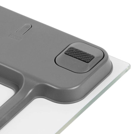 Cântar de persoane din sticlă, ecran LCD mare, subțire, alb Sencor S-SBS2301WH
