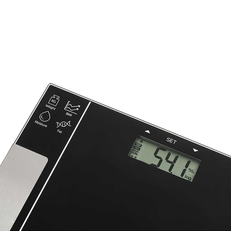 Cântar de persoane fitness ultra subțire, sticlă, Sencor S-SBS5050BK
