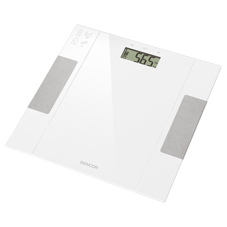 Cântar fitness cu analiză bioimpedanță, memorie, alb Sencor S-SBS5051WH